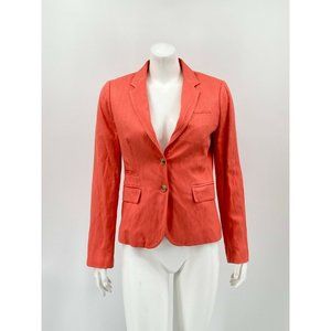 J. Crew Schoolboy Blazer Salmon Metallic Lined